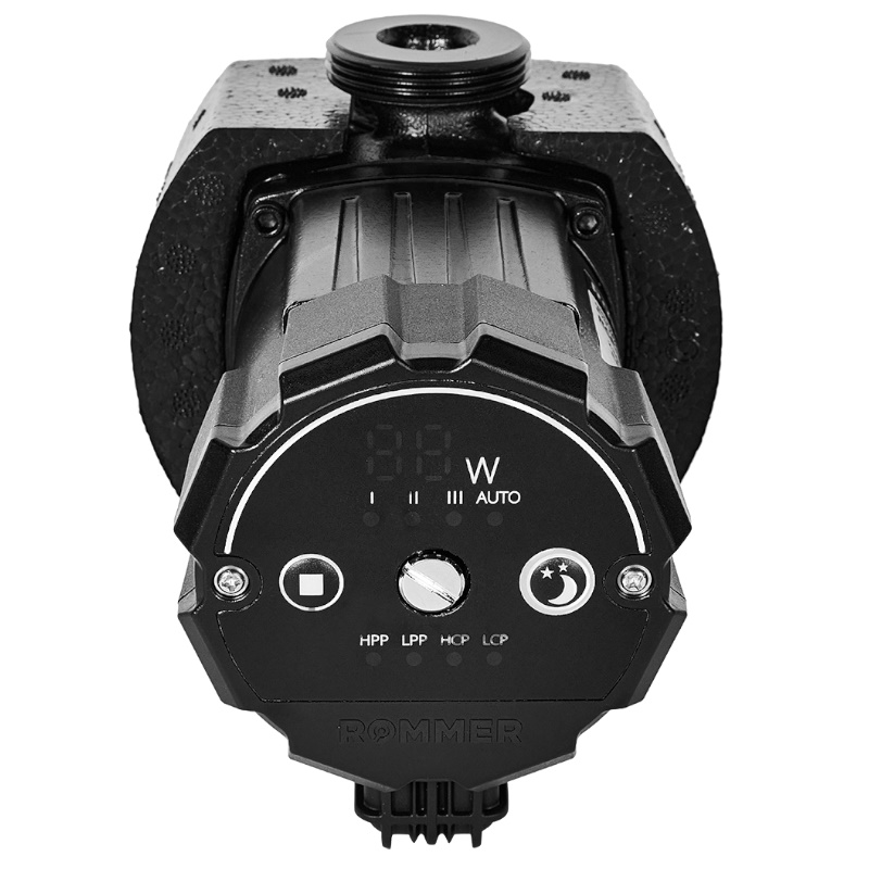 Частотный циркуляционный насос Rommer RCP-0030-2540130 PROFI, EVO 25/40-130, с гайками и теплоизоляцией во Владимире