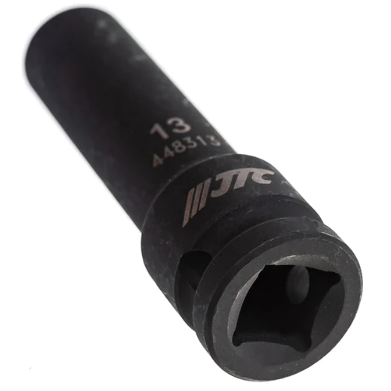Головка торцевая JTC JTC-448313, 1/2" 13 мм, 12-ти гранная, ударная, тонкостенная, L=82мм