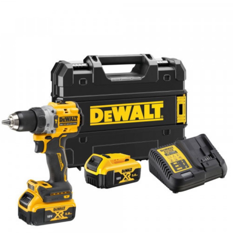 Аккумуляторная ударная дрель-шуруповерт DeWalt DCD805P2T б/щет., 2х18В XR Li-Ion, 5 А*ч, 90 Н*м, з/у, кейс TSTAK в Кинешме