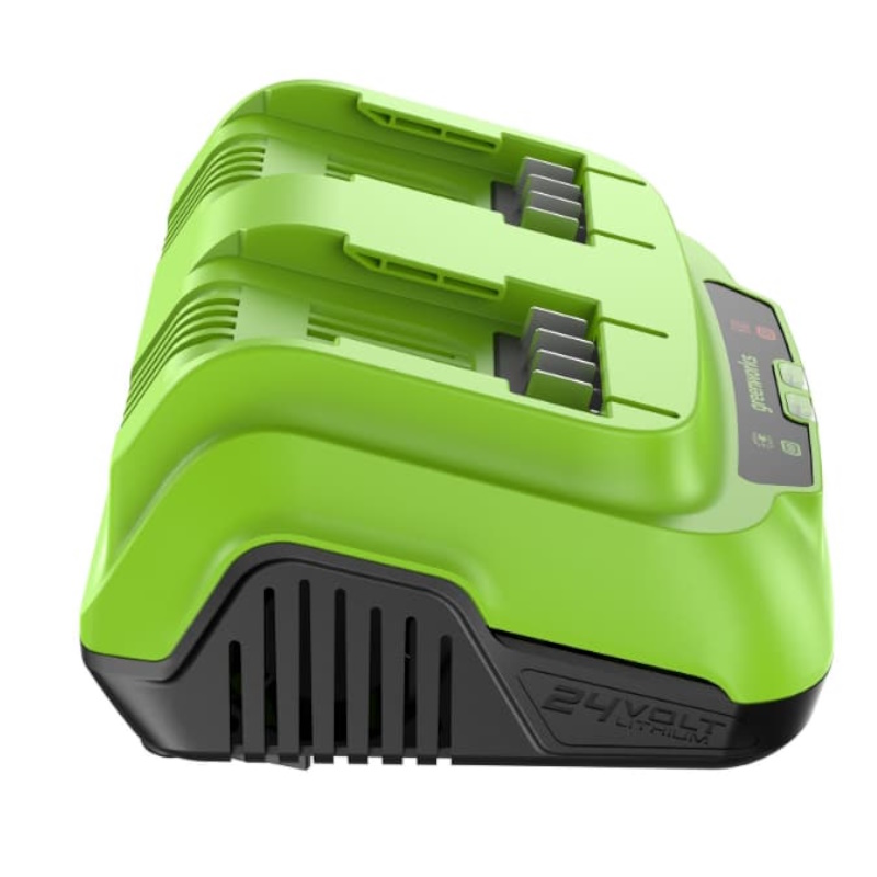Ультрабыстрое двойное зарядное устройство Greenworks G24X2C8 2958807, 24V, 8A в Туле