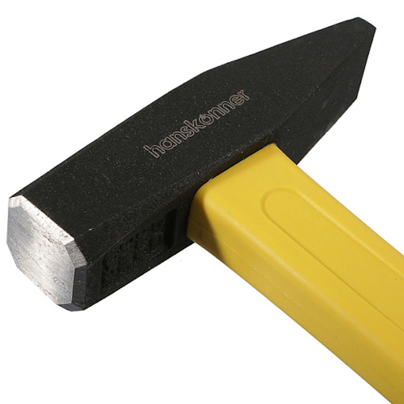 Молоток слесарный Hanskonner HK1010-83-500, кованый боек, 500 г, фибергласовая рукоятка в Муроме