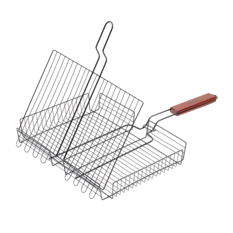 Двойная объемная решетка-гриль антипригарная Green Glade 7001, 40х31х5 см во Владимире