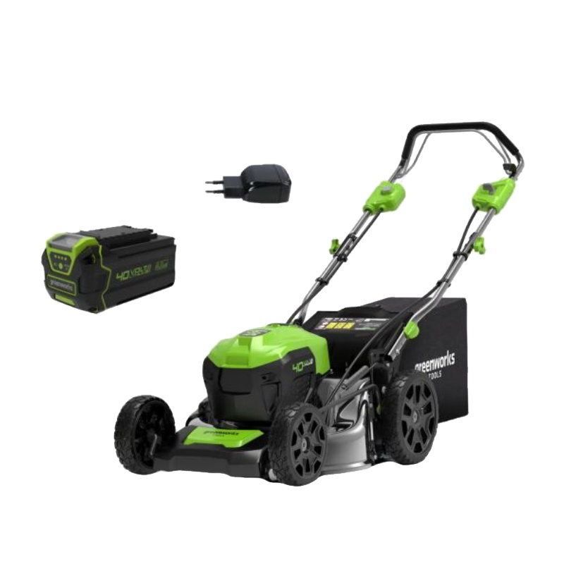 Самоходная газонокосилка Greenworks GD40LM46SP 2506807UB, 40В, 46см, в комплекте с АКБ 4АЧ и ЗУ в Череповце