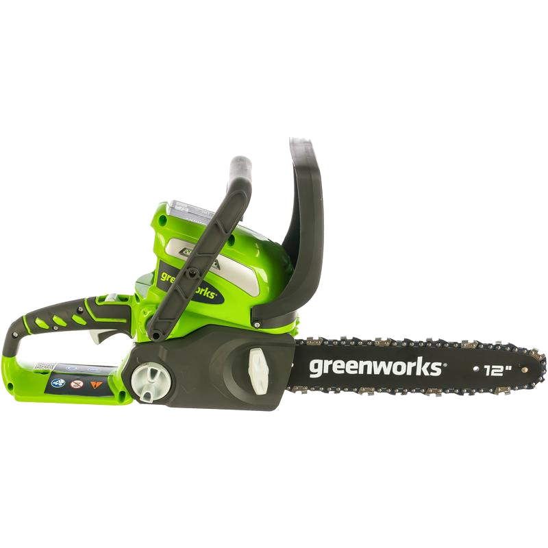 Пила цепная аккумуляторная Greenworks G40CS30 20117, 40В, без АКБ и ЗУ в Коврове