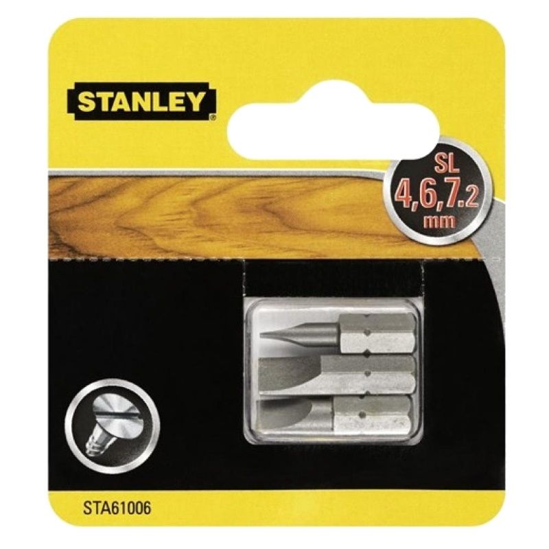 Набор бит Stanley STA61006-XJ, SL4/6/7.2х25мм, 3 шт. во Владимире