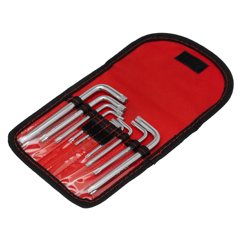 Набор ключей имбусовых Matrix 12312, TORX-TORX Tampered, 9 шт., T10-T50, CrV, чехол в Ярославле