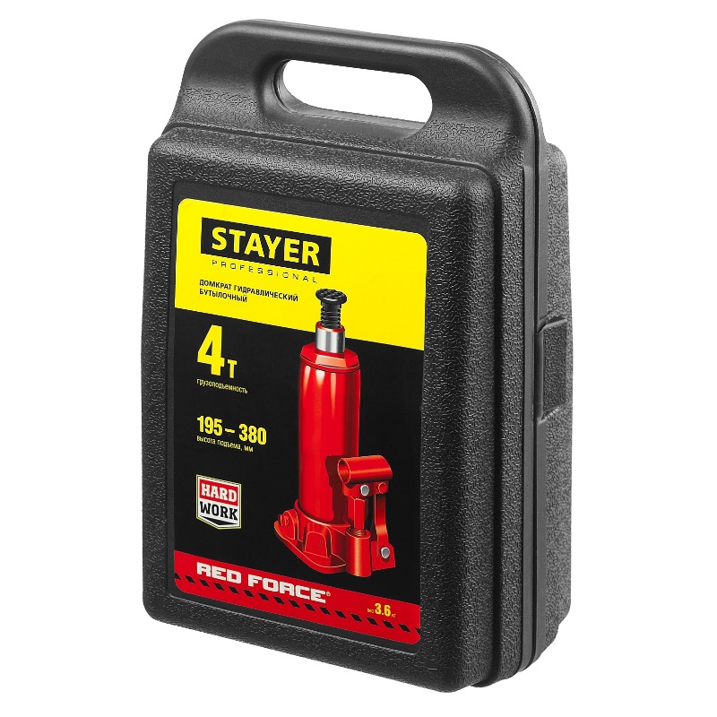 Домкрат гидравлический бутылочный Stayer "Red Force" 43160-4-K_z01 в Нижнем Новгороде