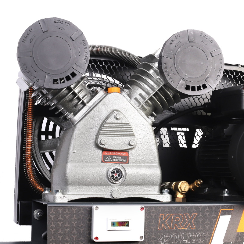 Компрессор Patriot KRX 420 L100 545302315, поршневой, ременной, масляный, 420 л/мин, 100 л, 10 бар, 2.2 кВт, 230 В в Переславле