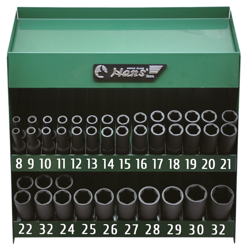 Набор ударных длинных головок Hans 9984H41, на 1/2", 41 предмет