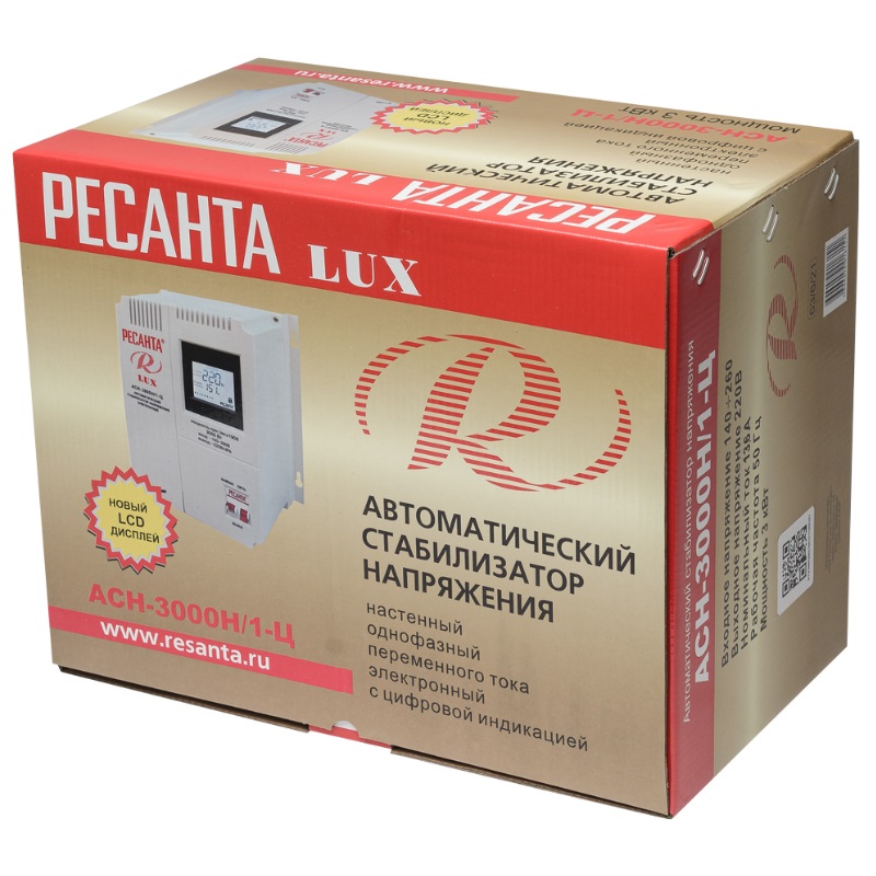 Стабилизатор напряжения Ресанта ACH-3000Н/1-Ц LUX 63/6/21 в Ярославле