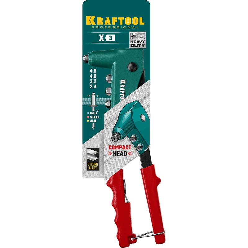 Заклепочник ручной Kraftool 31170 (вытяжной тип, 2.4-4.8 мм, материал заклепок сталь)