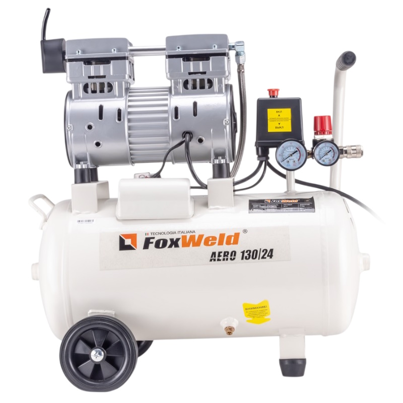 Компрессор безмасляный FoxWeld AERO 130/24 5374, oil-free  в Костроме
