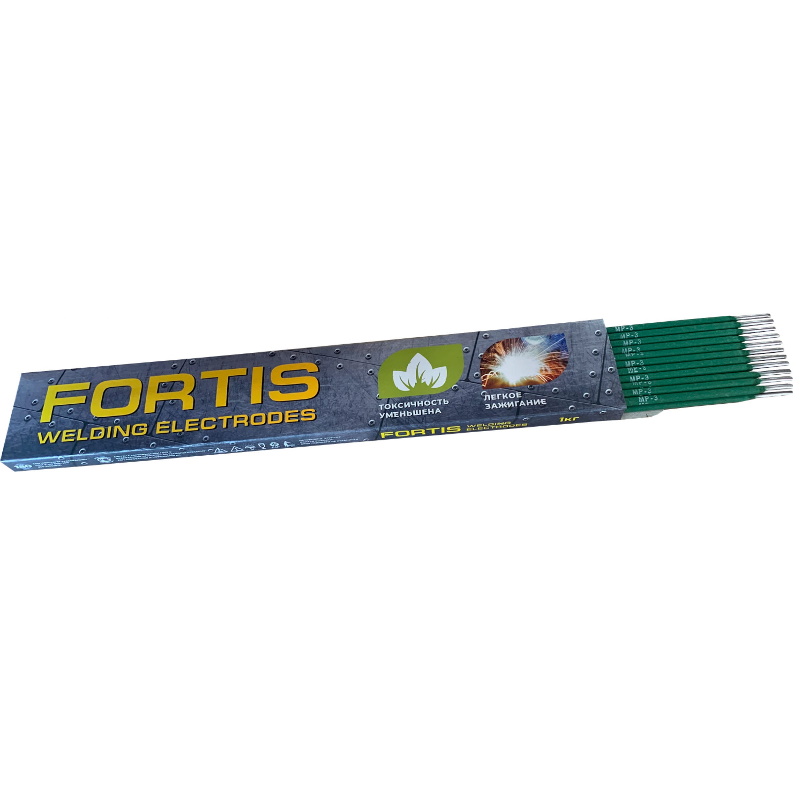 Сварочные электроды для сварки сталей и металлов FORTIS МР-3 2,5мм (1кг) в Череповце