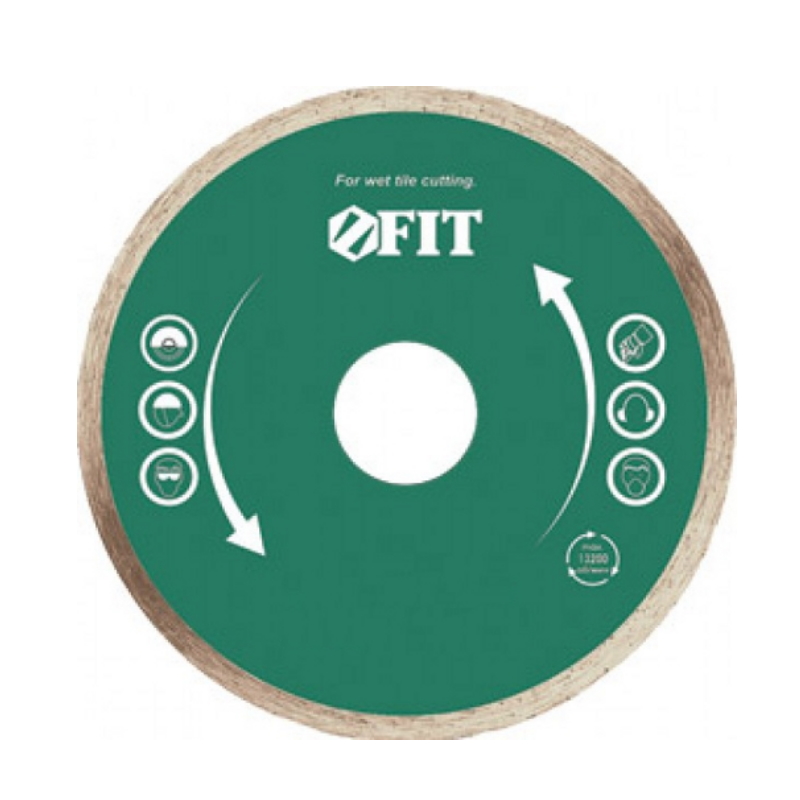 Диск алмазный отрезной Fit 37456 (200 мм, 25.4 мм, сплошной, мокрый рез)