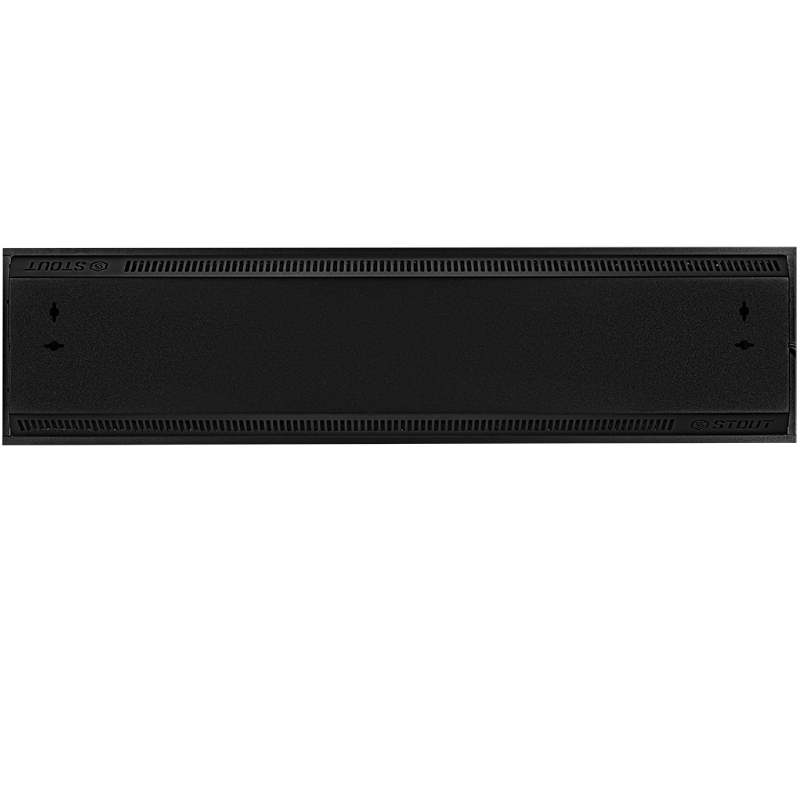 Отопительная панель Stout BLACK STONE SCT SCT-00BB-012030, 120*30, черный гранит / черный корпус