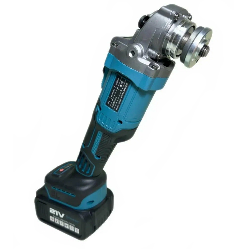 Бесщеточная аккумуляторная шлифовальная машина Gruwatt DBL24, d 125 мм, 21v (под Makita LXT), 4Ah аккумулятор 2 шт, кейс, З/У в Иваново
