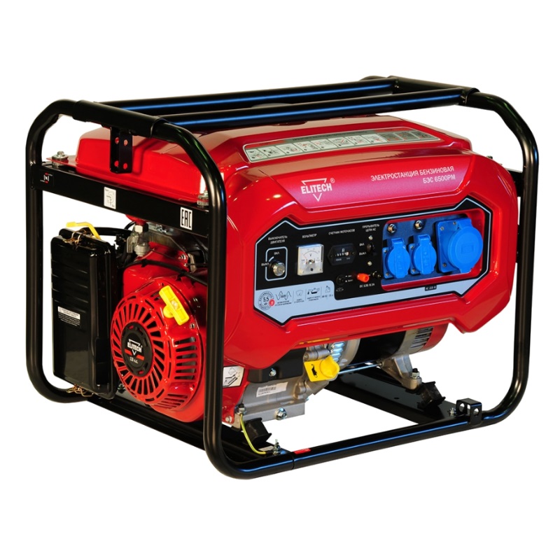 Генератор бензиновый Elitech БЭС 6500РМ 181320 46358₽