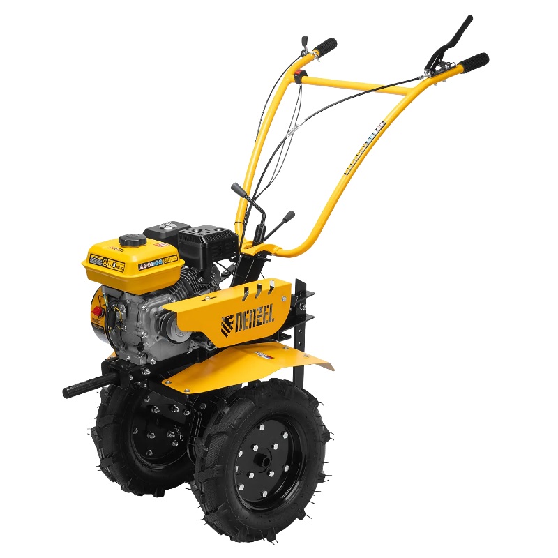 Бензиновый мотоблок Denzel DPT-370S, 7 л.с., 3 вперед / 1 назад, редуктор шестерёнчато-цепной, 56443 в Костроме