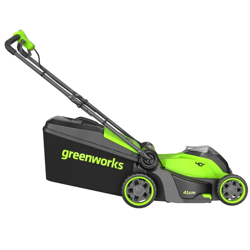 Газонокосилка аккумуляторная Greenworks GD40LM411 2521007UB, 40V, бесщеточная, 41 см, c 1хАКБ 4Ач и ЗУ  в Рыбинске