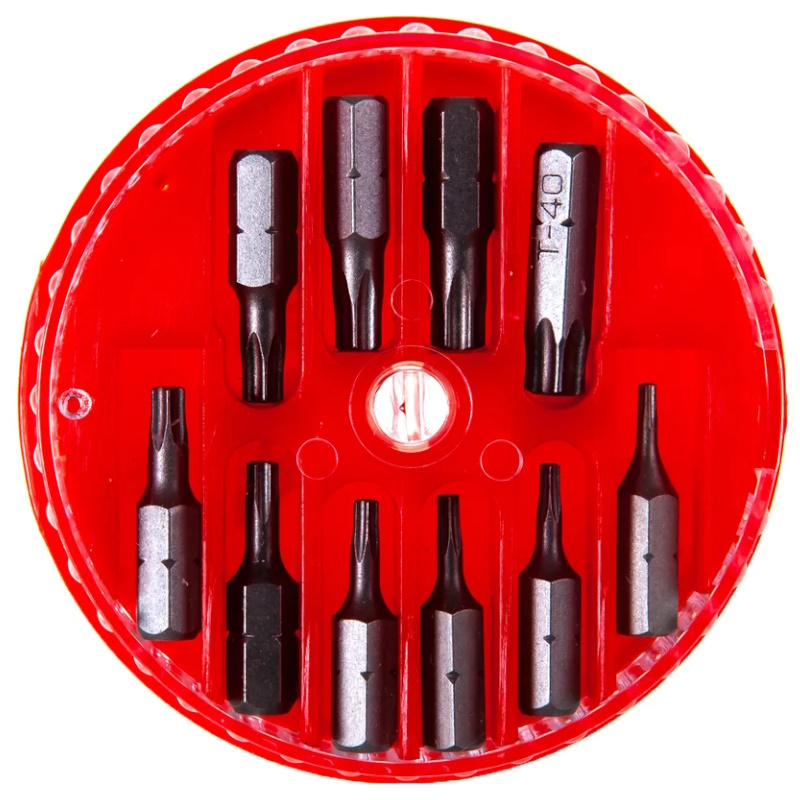 Набор бит JTC JTC-5361, 1/4"DR TORX T7-T40, 10 предметов в боксе  в Твери