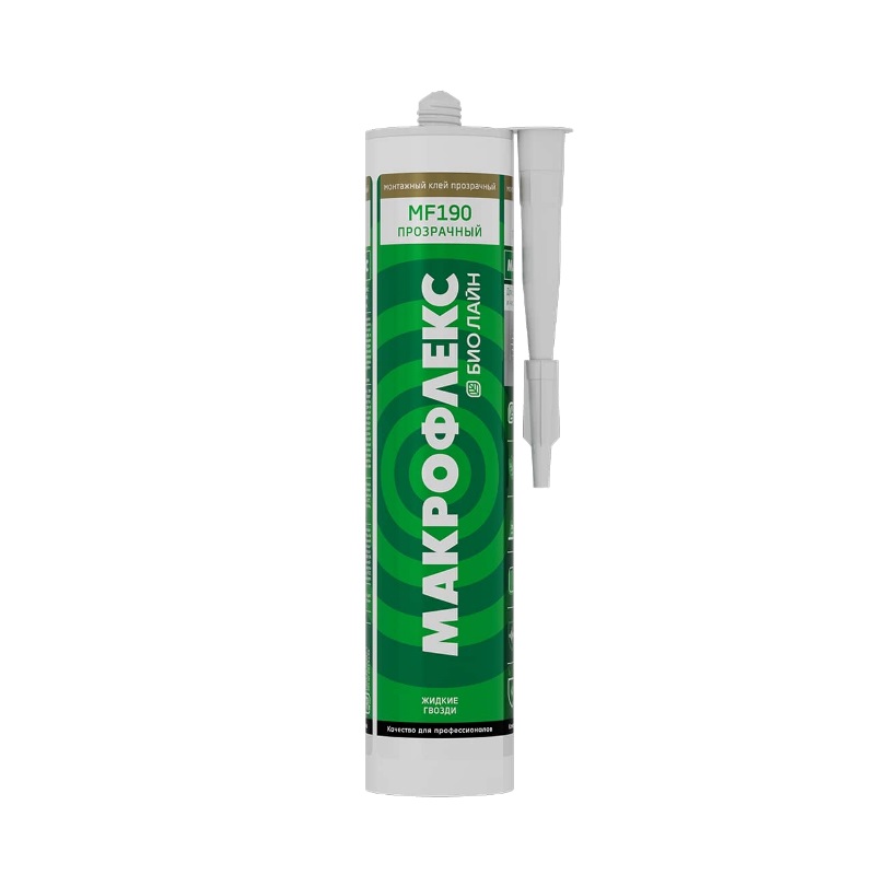 Монтажный клей Makroflex Bio Line МF190 прозрачный, 280 г 2670487