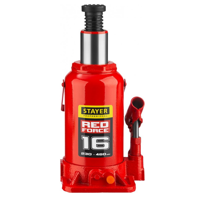 Домкрат гидравлический бутылочный Stayer "Red Force" 43160-16 43160-16_z01, 16т, 230-460 мм в Муроме