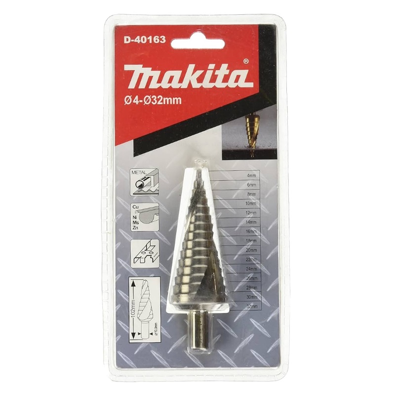 Сверло ступенчатое Makita D-40163 HSS, со спиральным желобком, 4-32x102, 6 мм в Иваново