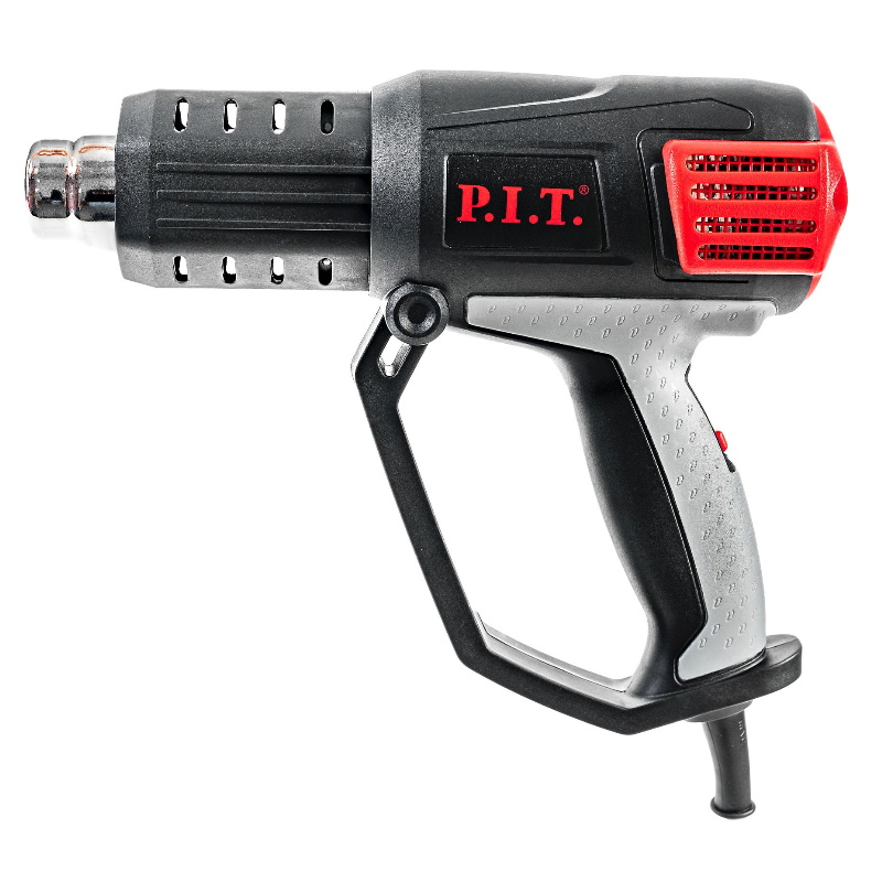 Фен строительный P.I.T. PHG2001-C, электрический 2000Вт, 50-650°С, 250-500л/мин, дисплей, керамический нагрев в Рыбинске