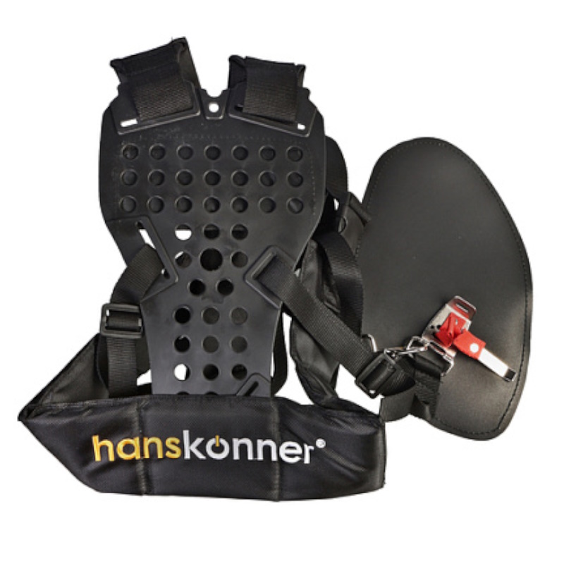 Бензотриммер Hanskonner HBT52F, 52 см3, 1.5 кВт/2.0 л.с., диск 80 зуб, леска, ранцевый ремень в Коврове