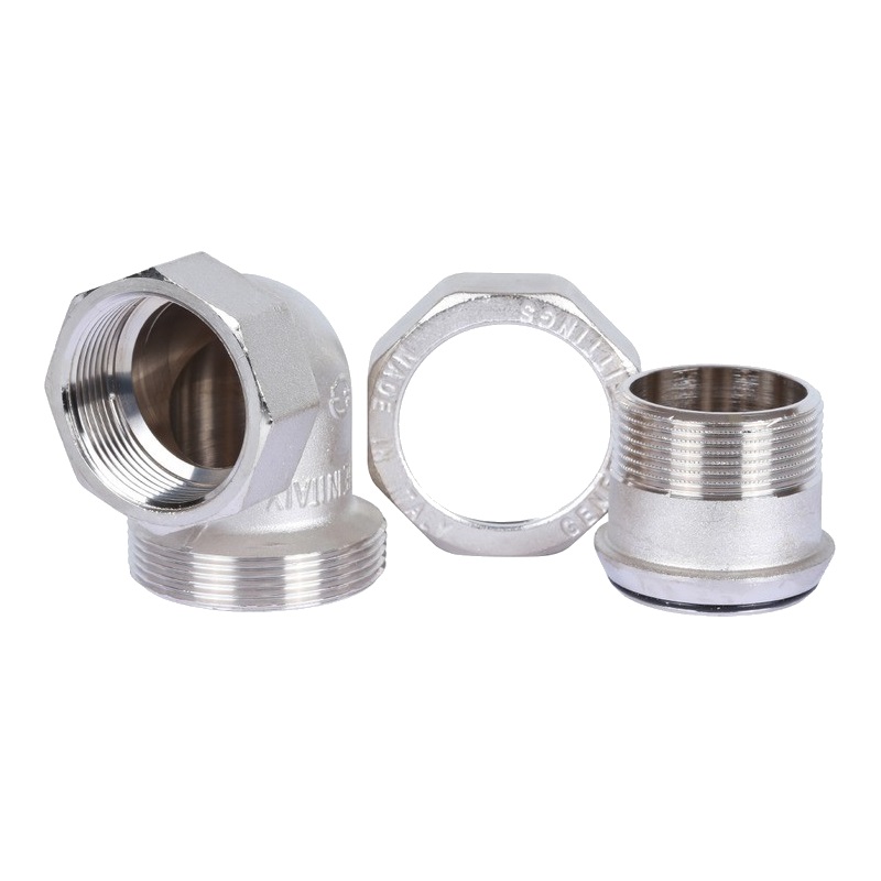 Американка угловая Stout SFT-0057-000112 ВН, 1"1/2, уплотнение под гайкой o-ring кольцо, никелированное в Переславле