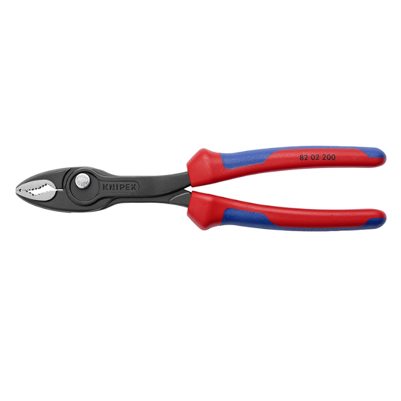 Клещи с фронтальным и боковым захватами Knipex TwinGrip KN-8202200, зев 4-22 мм, длина 200 мм, 2-комп ручки в Иваново