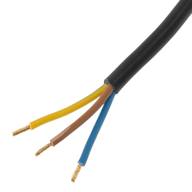 Шнур сетевой Denzel Energy Series 37671, ПВС, 1,5 м, 3х1,5 мм, с неразборной вилкой, черный в Костроме