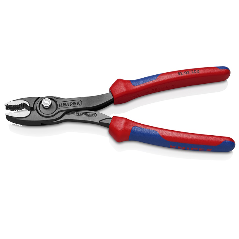 Клещи с фронтальным и боковым захватами Knipex TwinGrip KN-8202200, зев 4-22 мм, длина 200 мм, 2-комп ручки в Иваново