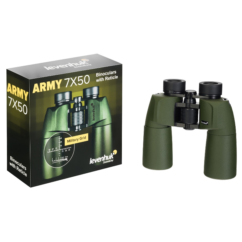 Бинокль Levenhuk Army 81933, 7x50, с сеткой в Ярославле