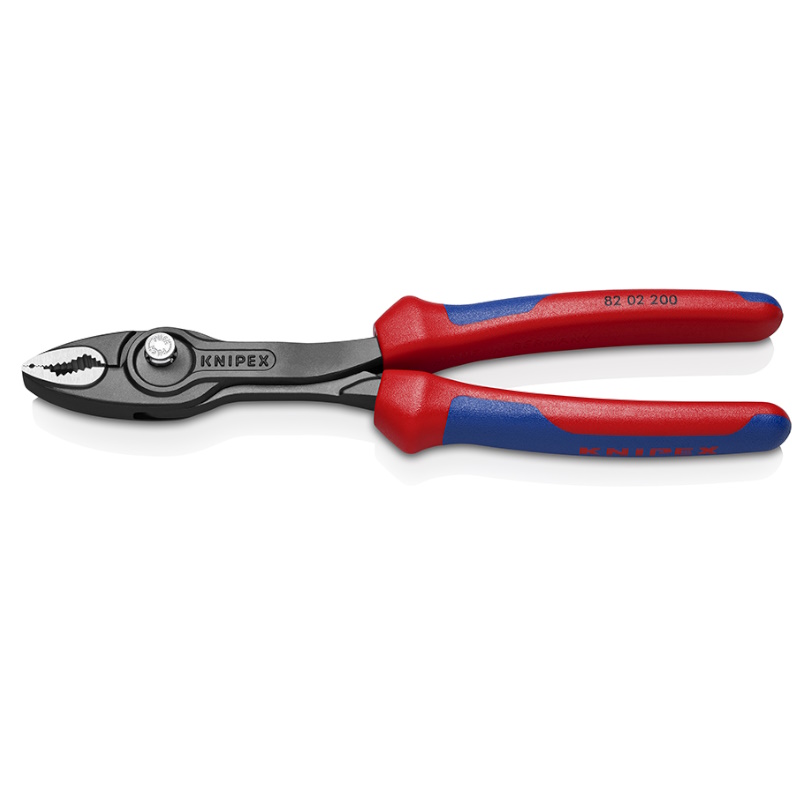 Клещи с фронтальным и боковым захватами Knipex TwinGrip KN-8202200, зев 4-22 мм, длина 200 мм, 2-комп ручки в Иваново