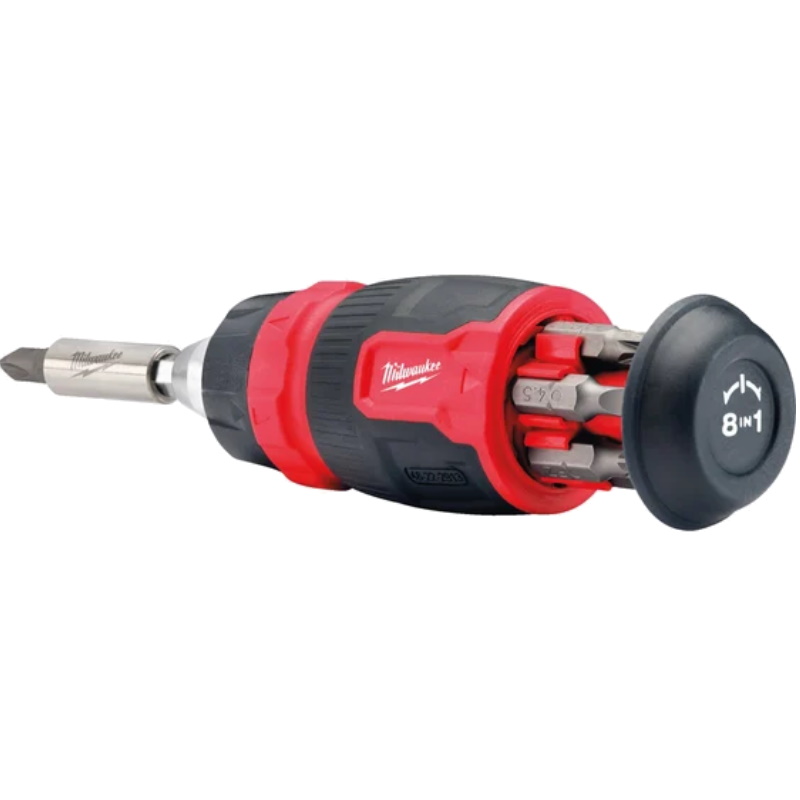 Отвертка Milwaukee 4932480581, универсальная, компактная, с трещоткой, 8 в 1  во Владимире