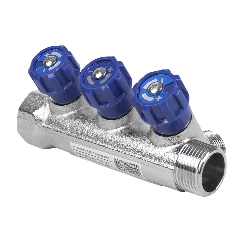 Коллектор с вентилями Tebo, 3/4"х3х1/2", НАР (2/16) во Владимире