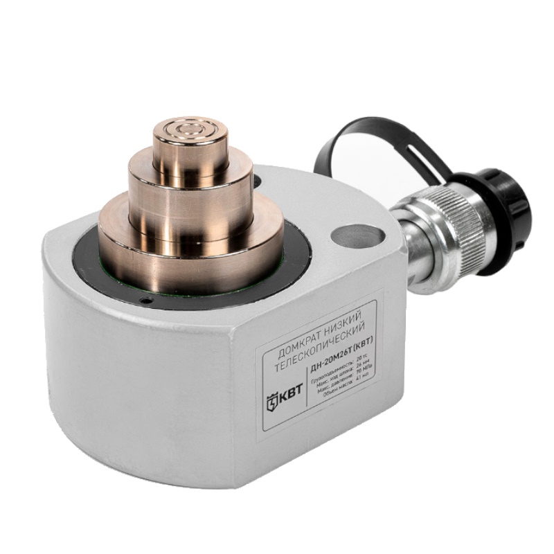 Домкрат низкий телескопический КВТ ДН-20М26Т 84594 серия ПРОФИ 8575₽