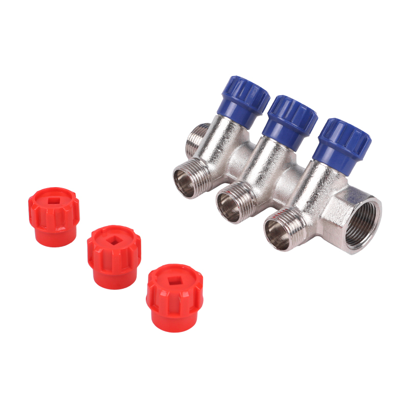 Коллектор с вентилями Tebo, 3/4"х3х1/2", НАР (2/16) во Владимире