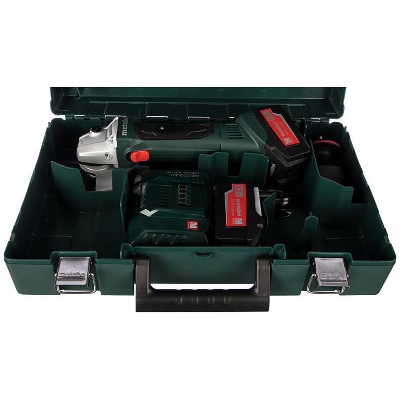 Угловая шлифмашина (болгарка) аккумуляторная Metabo W 18 LTX 125 Quick 602174650, 125 мм, 18 В, плавный пуск, в кейсе в Муроме