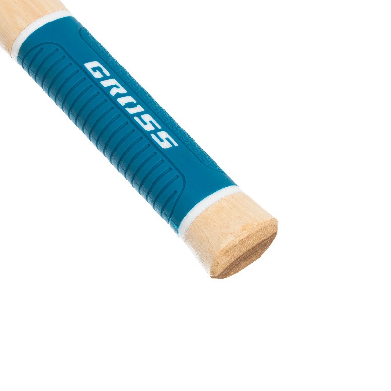 Молоток-гвоздодер Gross AMERICAN HICKORY 10418, 450 г, угол 75, магнит, обрезиненная рукоятка