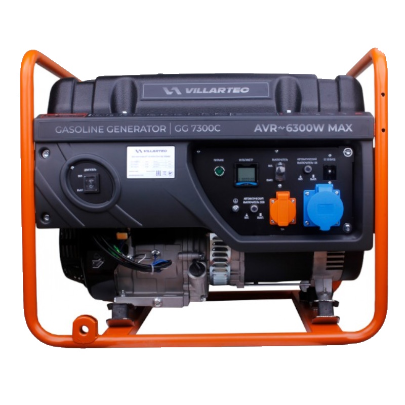 Бензиновый генератор Villartec GG 7300С, 2102740000