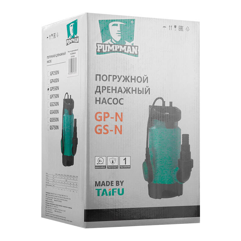 Дренажный насос Pumpman GP550N во Владимире