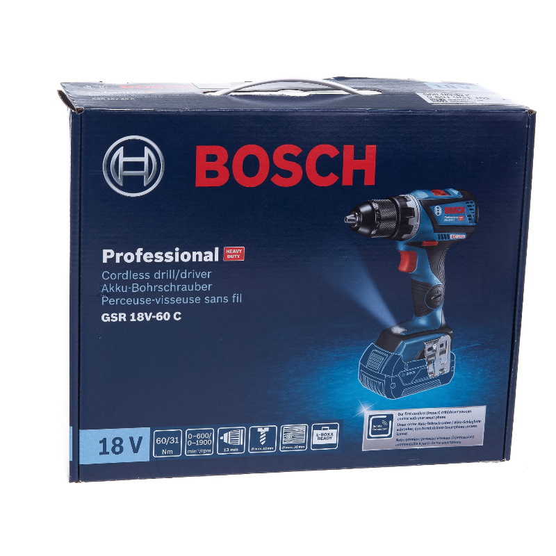 Аккумуляторная дрель-шуруповерт Bosch GSR 18V-60 C 06019G1102 в Твери