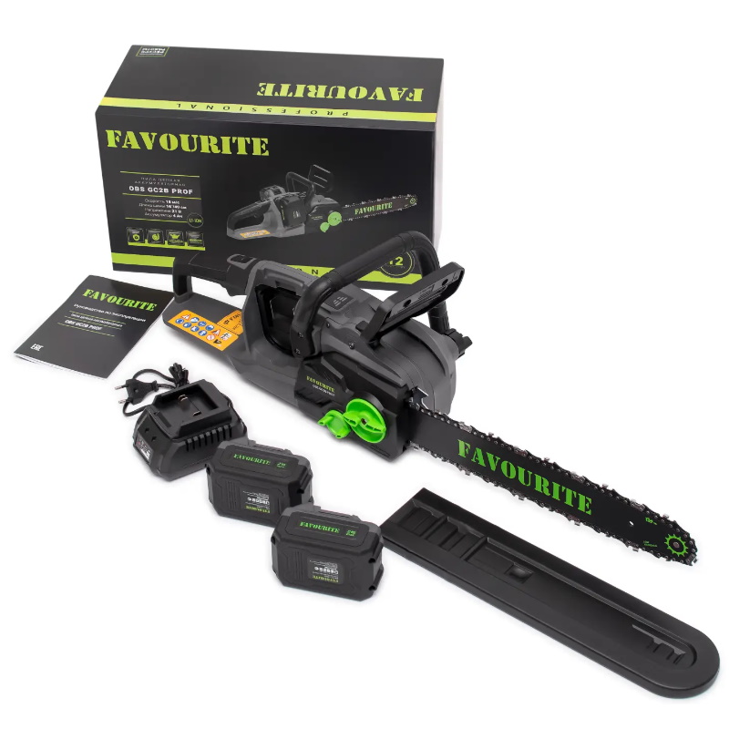 Пила цепная аккумуляторная Favourite Professional OBS GC2B, Li-ion, 21В*2, 4Ач*2 в Костроме
