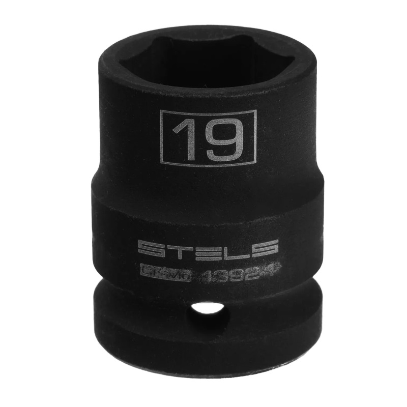 Головка ударная шестигранная Stels 13924, 19 мм, 1/2", CrMo