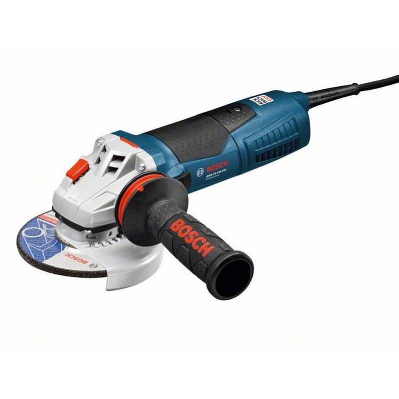 Угловая шлифмашина (болгарка) Bosch GWS 15-125 CIE 0.601.796.002, 125 мм, 1500 Вт, плавный пуск, регулировка оборотов в Твери