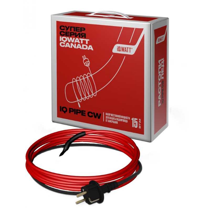Набор постоянной мощности для защиты водопровода от замерзания Iqwatt IQ PIPE CW 32m 00732 11653₽