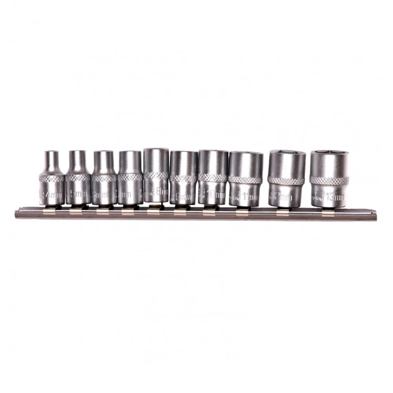 Набор торцевых головок Stels 13602, 1/4", 6-ти гр., CrV, 10шт., 4-13мм в Коврове