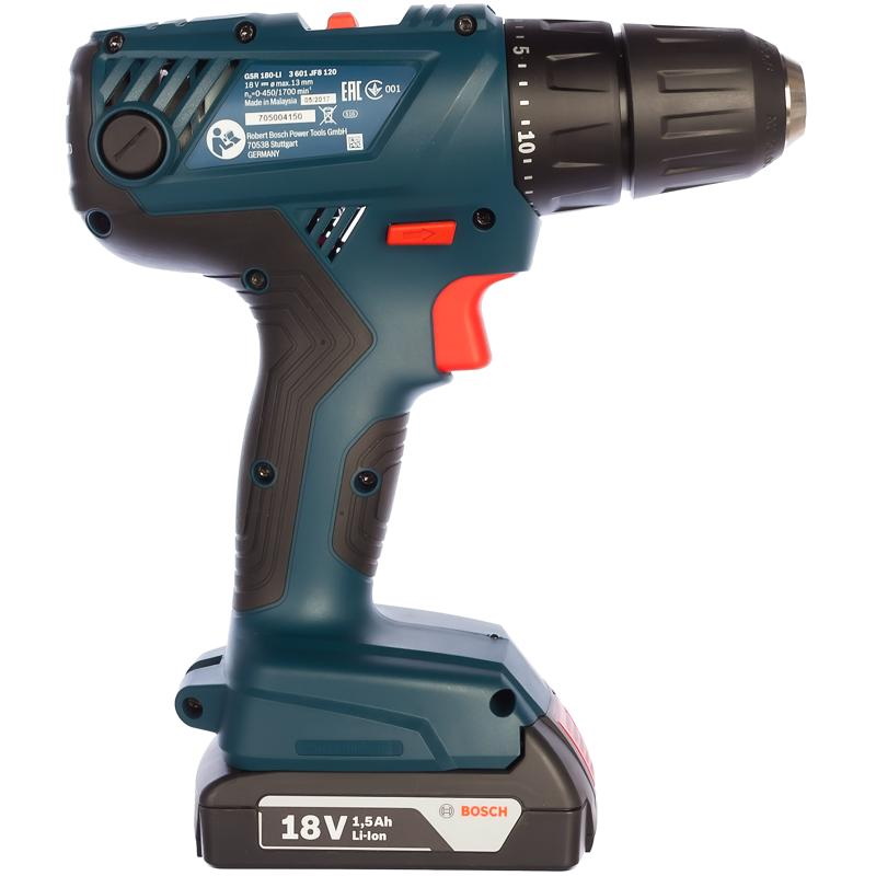 Аккумуляторная дрель-шуруповерт Bosch GSR 180-LI 0.601.9F8.120 в Костроме